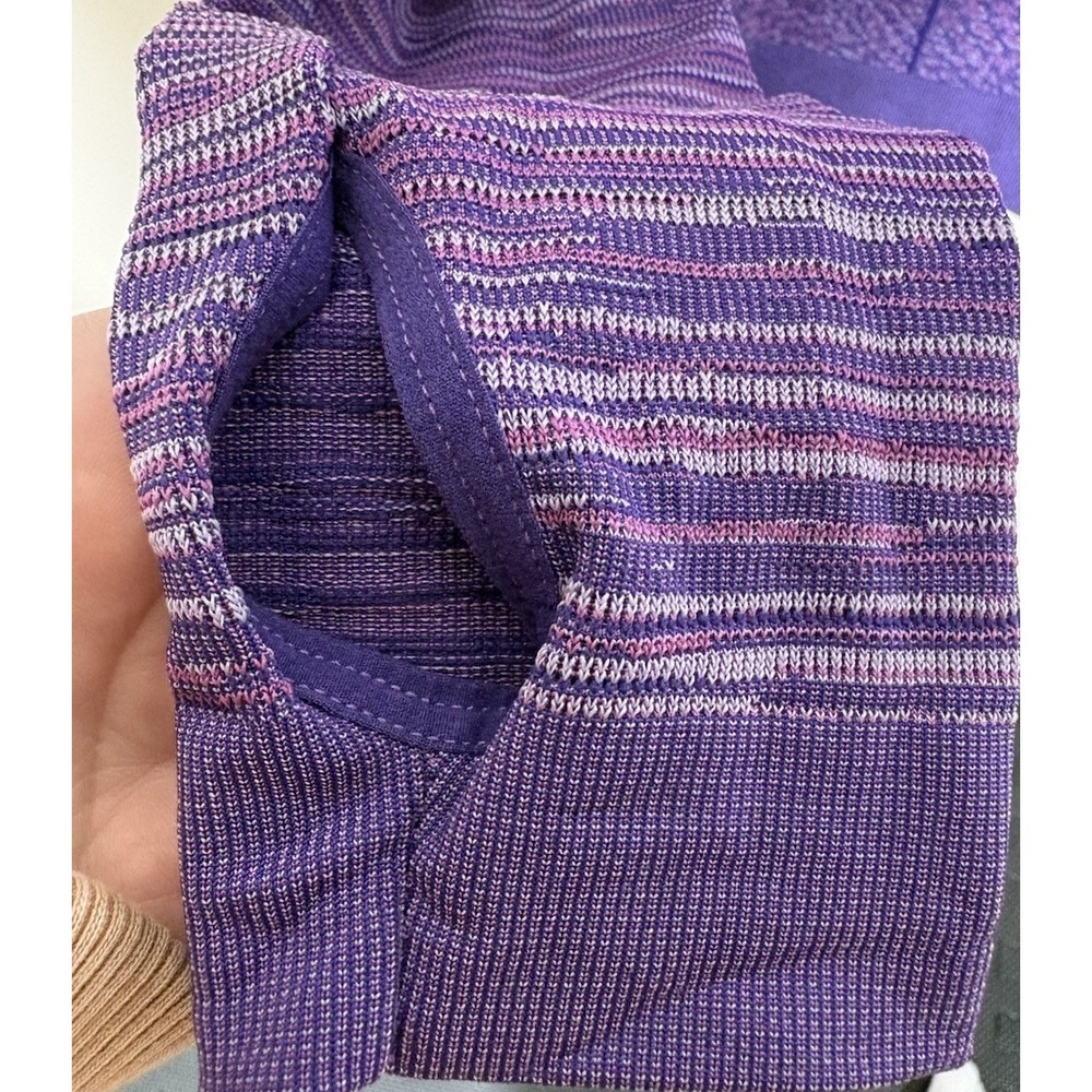 Title Nine Women's Purple Full Zip Hoodie Size M Athletic Tennis Golf Thumbholes - Picture 4 of 4